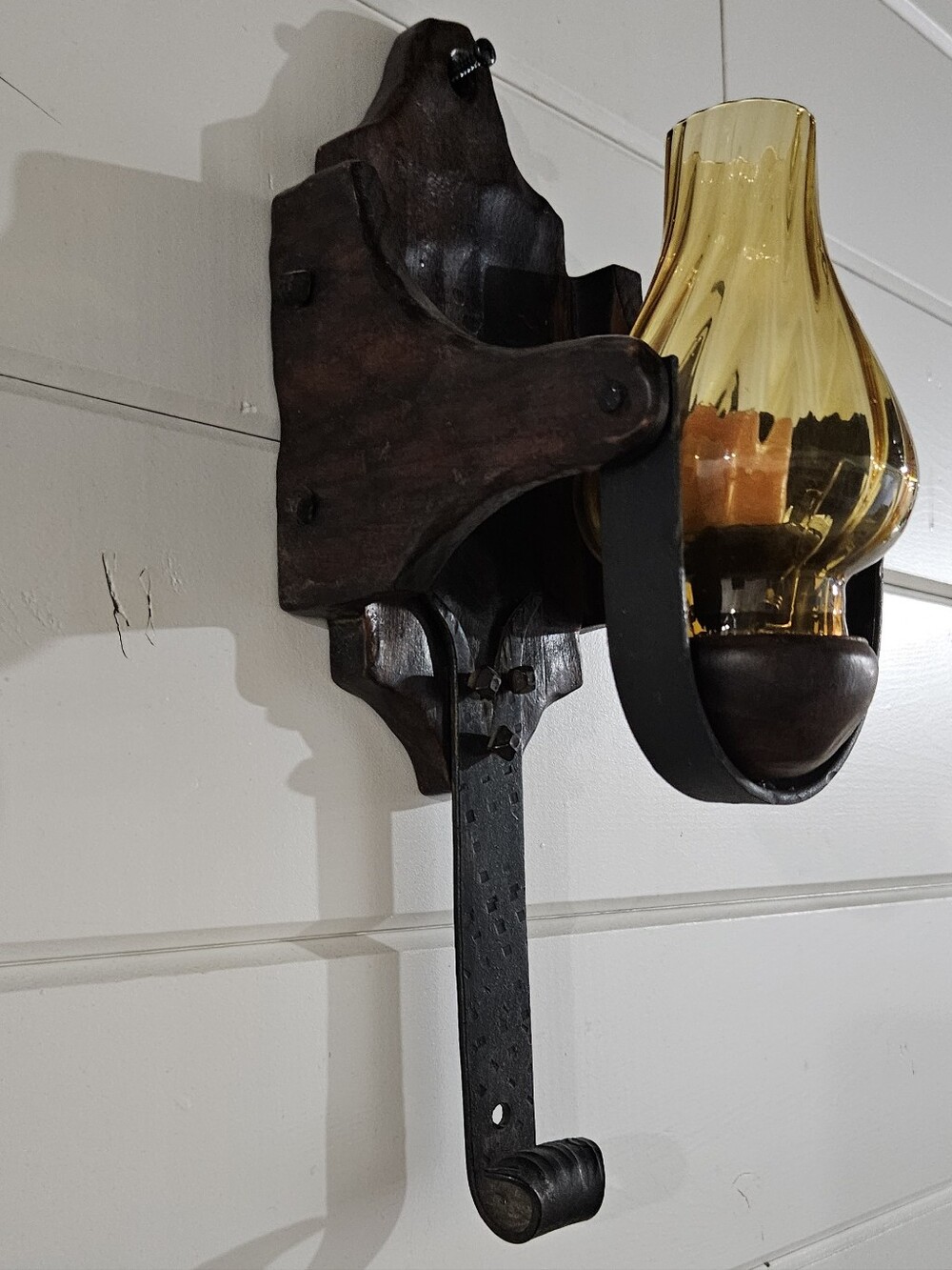 Vintage Spanish Gothic Wall Sconce Set Of 2.